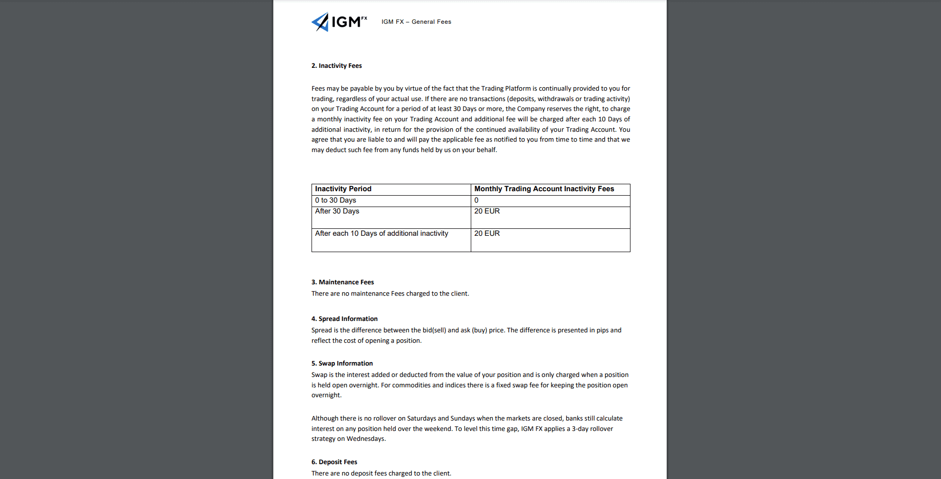 igm fx review inactivity fee igm fx review inactivity fee